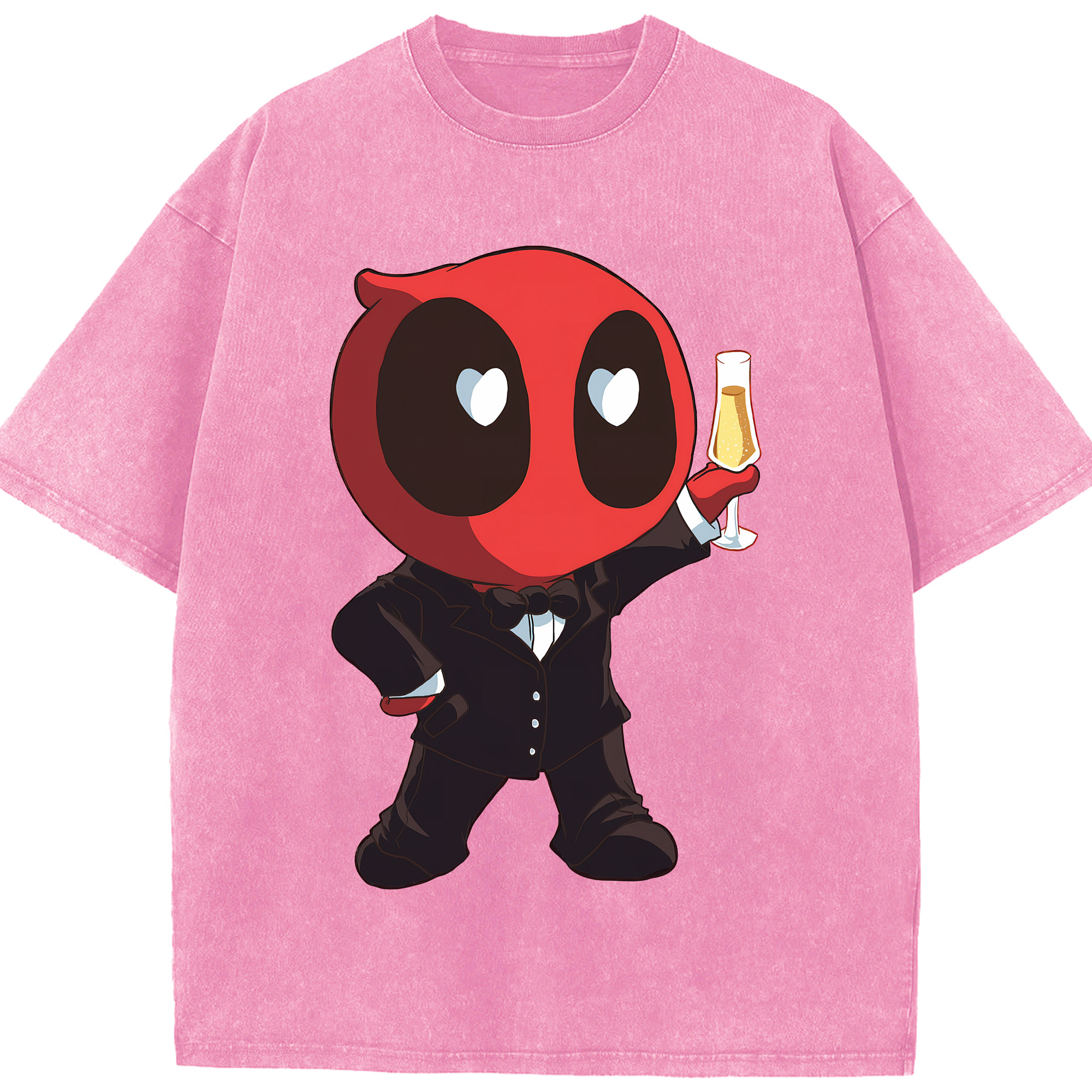 （画像用） Deadpool デッドプール 綿100% ヴィンテージ風 半袖Tシャツ（フロントプリント）